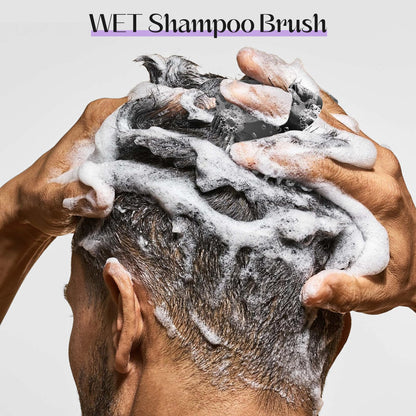 Demonstration of Yealife hair brush for dandruff removal