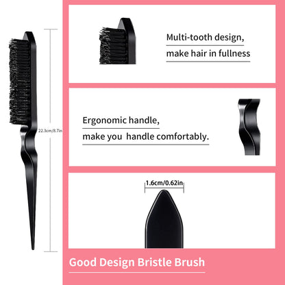 Goiple nylon bristle teasing brush for hair volume