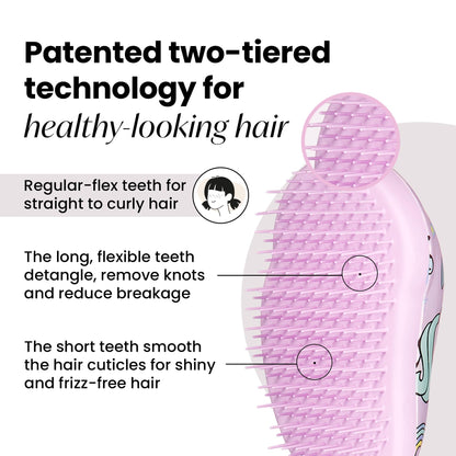 Tangle Teezer mini brush teeth technology close up