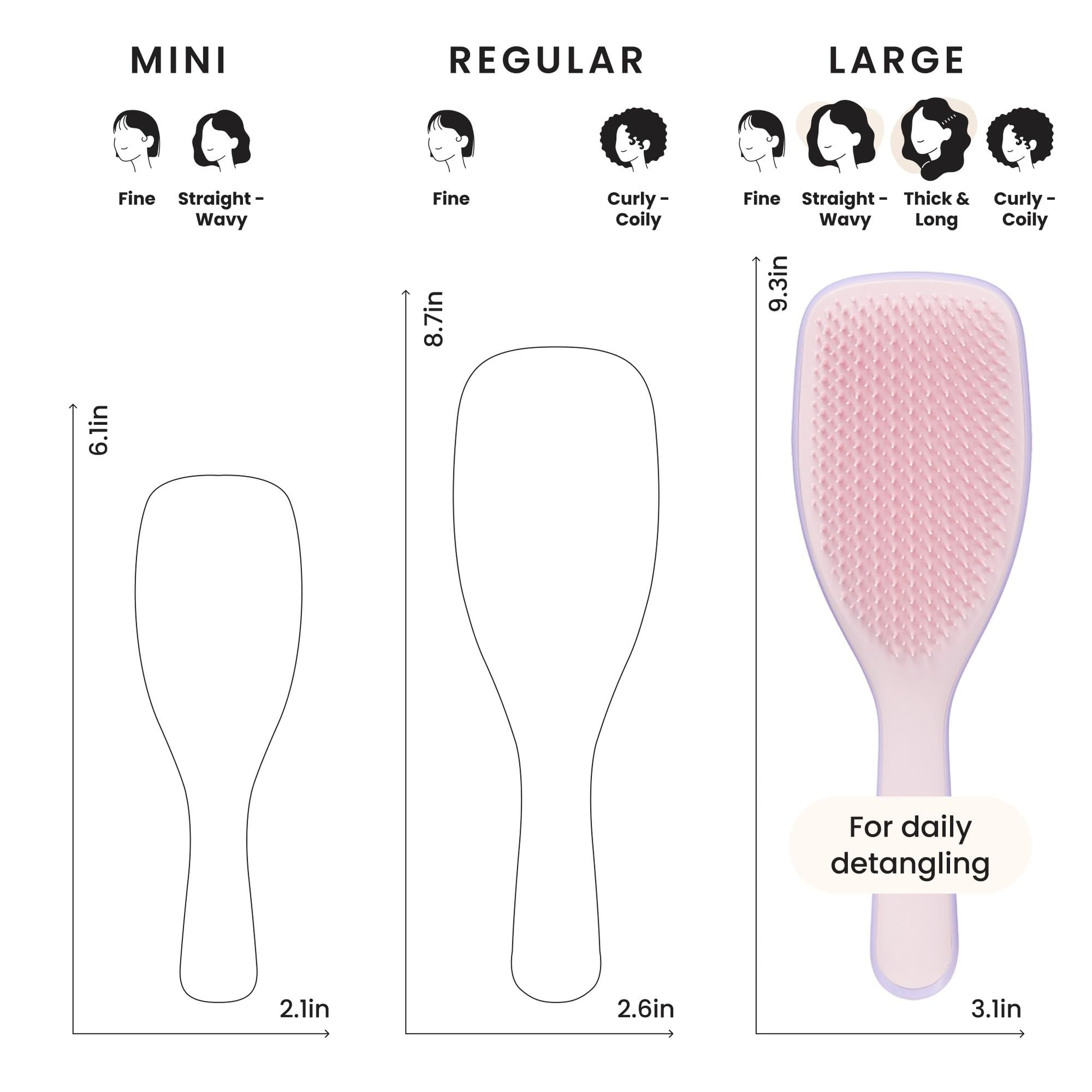 Tangle Teezer hairbrush being used for conditioning treatment