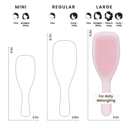 Tangle Teezer hairbrush being used for conditioning treatment