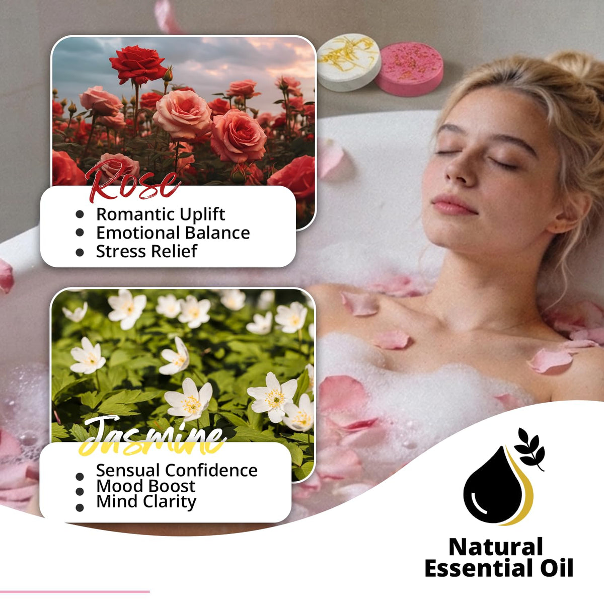 SWCANDY home spa shower tablets in various colors