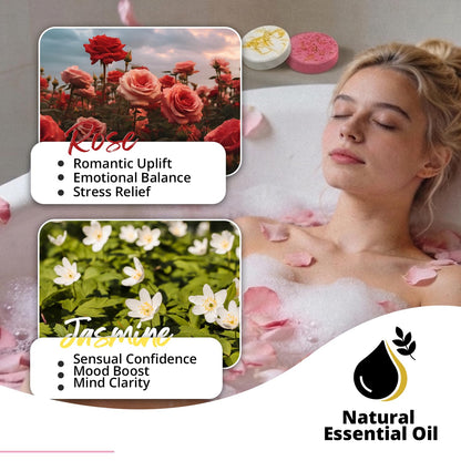 SWCANDY lavender and rose essential oil shower melts for calming wellness routine