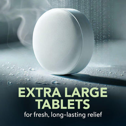 Handcrafted USA imported shower steamers box illustrating indirect water placement instructions