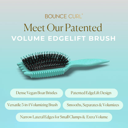 Side profile of Bounce Curl Volume EdgeLift Brush showing bristle design
