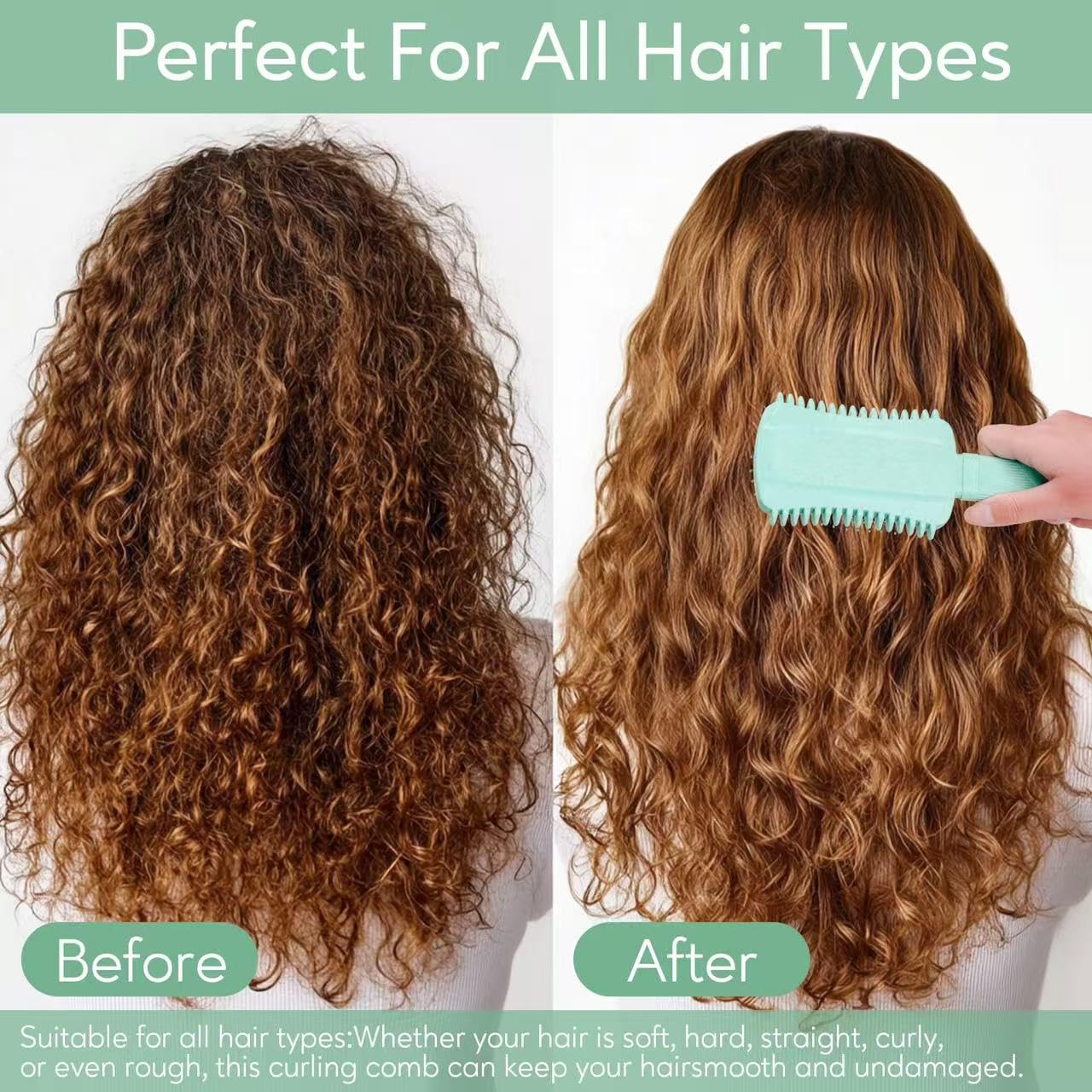 Professional curly hair styling with Auhrjomra brush