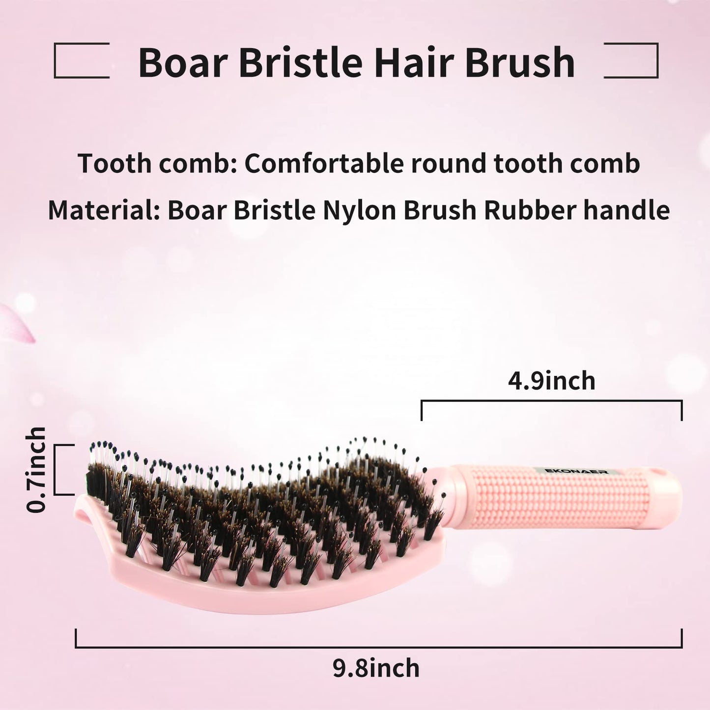 Ekonaer detangling brush styling long thick hair