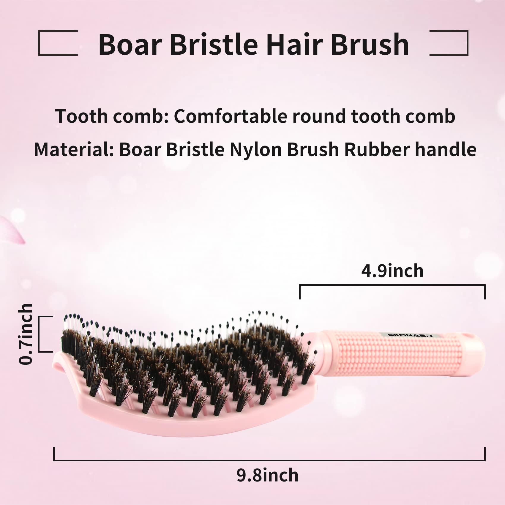 Ekonaer detangling brush styling long thick hair