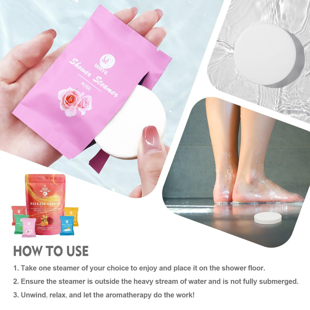 Five aromatic scent profiles of MR MIRYE spa shower tablets