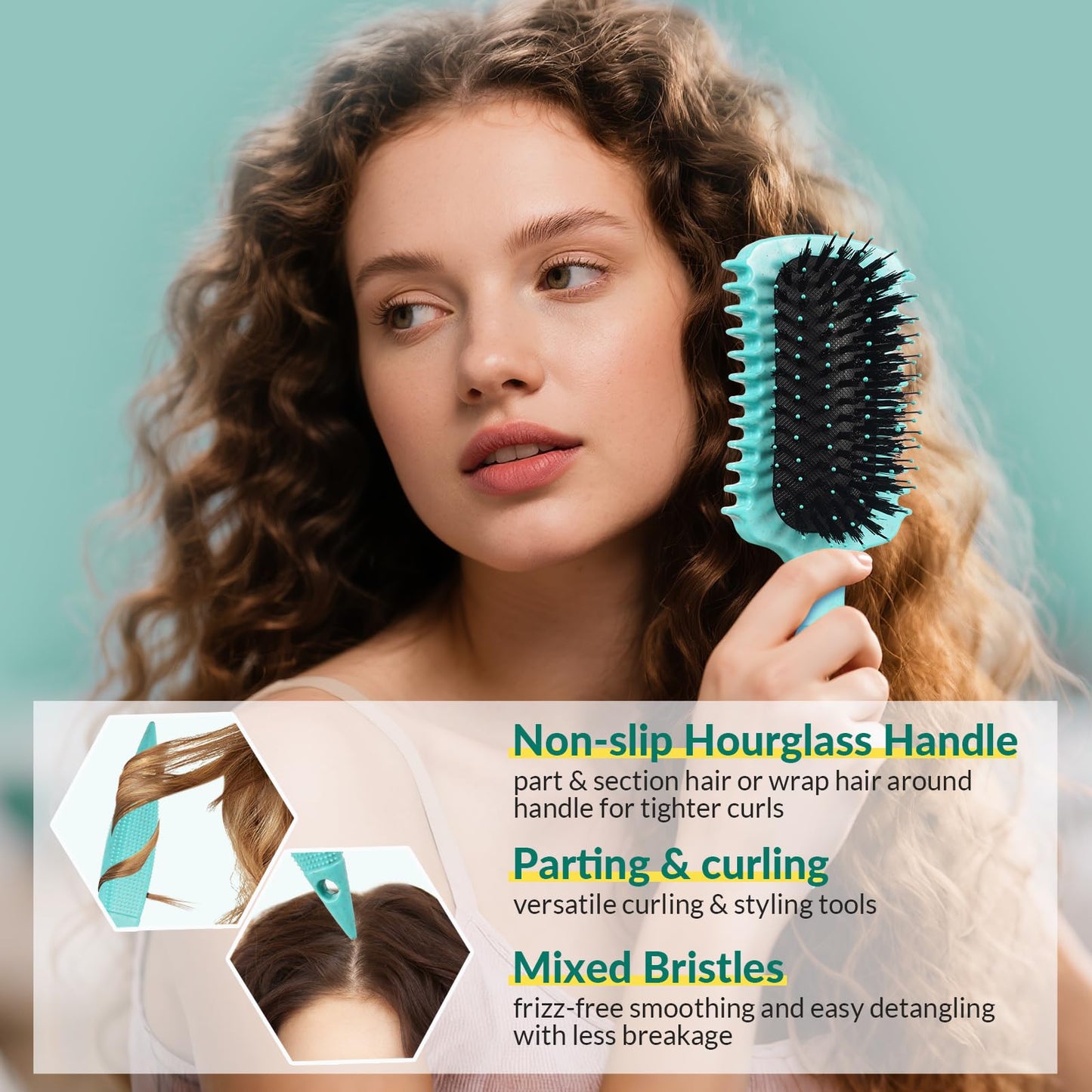 Gfdck curl defining tool for wet and dry hair