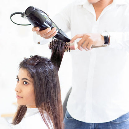 BANGMENG packaging box alongside the authentic imported thermal ceramic hair brush