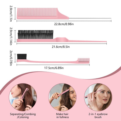 Hez hair brush demonstrating curl shaping technique
