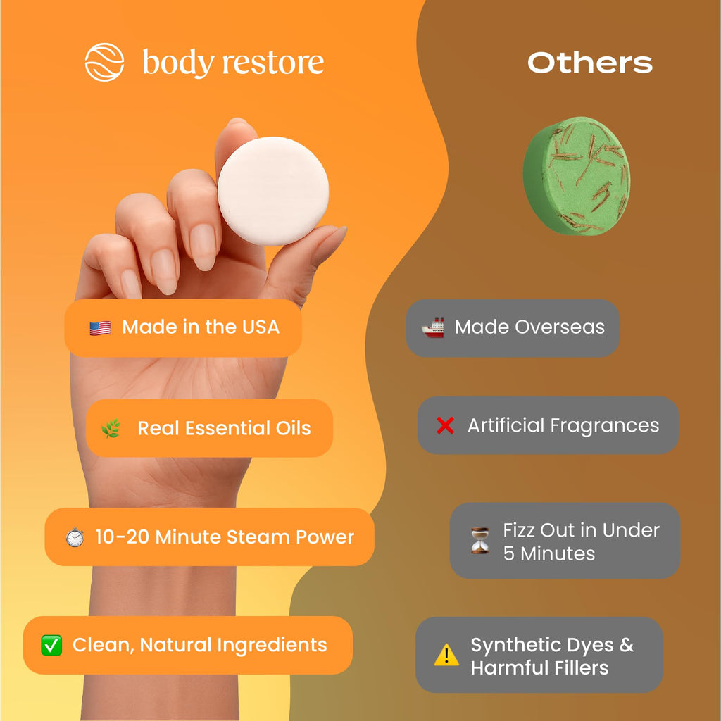 Natural grapefruit cocoa orange and citrus grove relaxation tablets package display