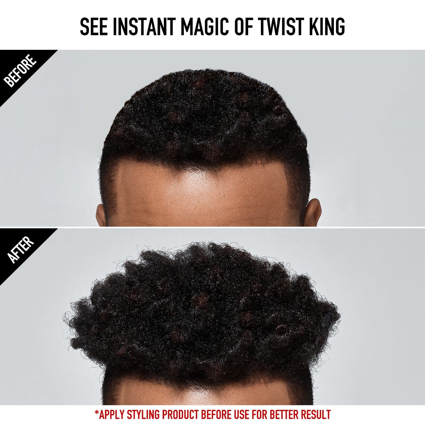 Durable twist styler tool for defined curls and coils