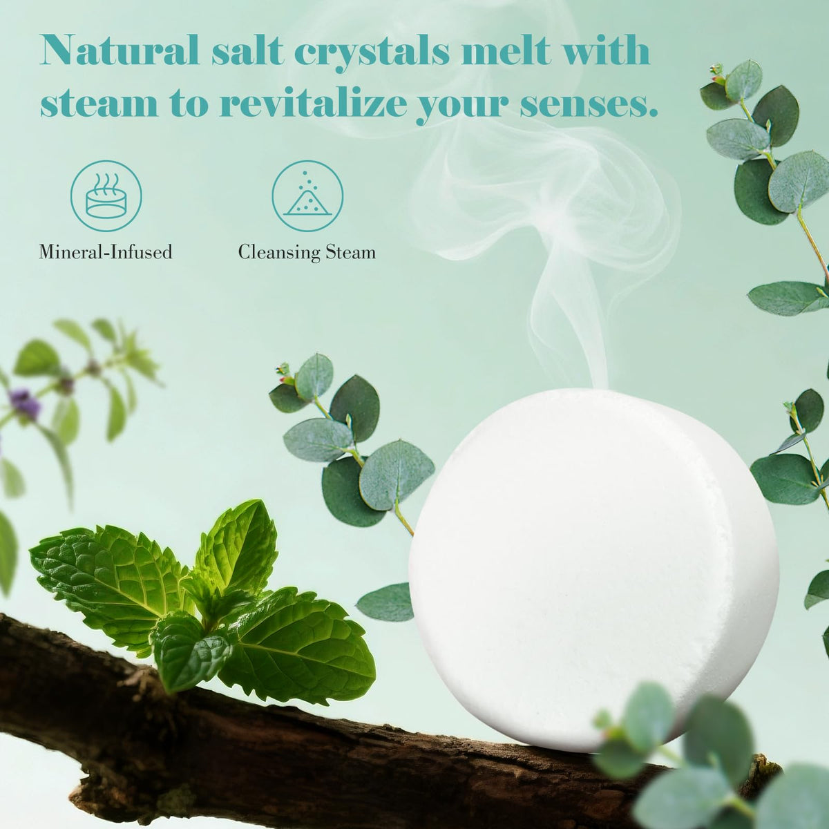 USA imported luxury self care shower tablets for sinus relief and stress reduction