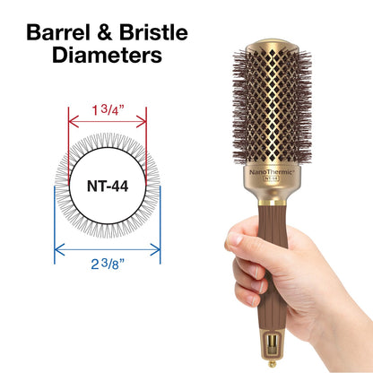 Olivia Garden professional blowout round brush highlighting the heat resistant wavy bristles