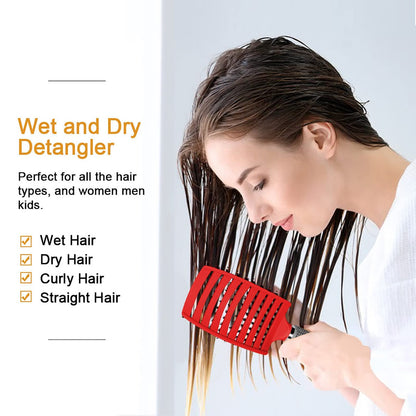 Hairstreaq hair brush packaging and product display