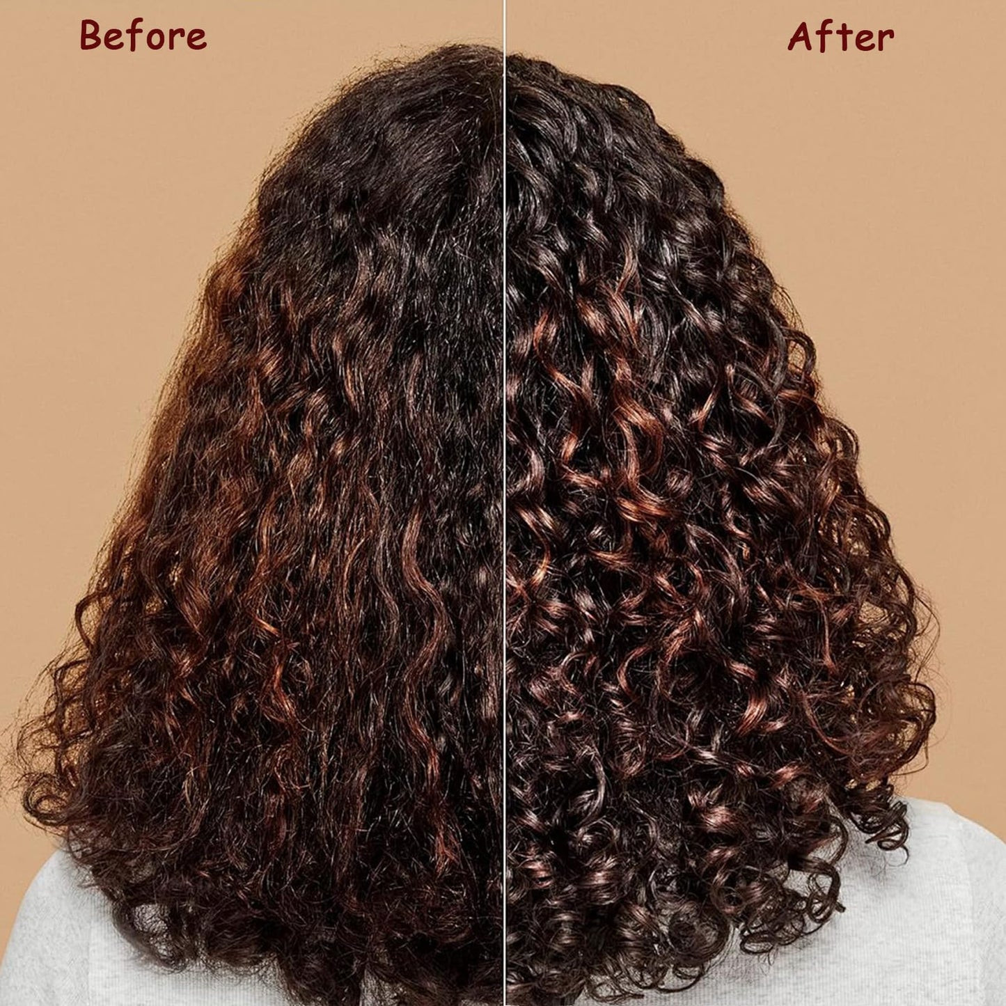 Person using Uvznumg curl defining brush on wavy hair