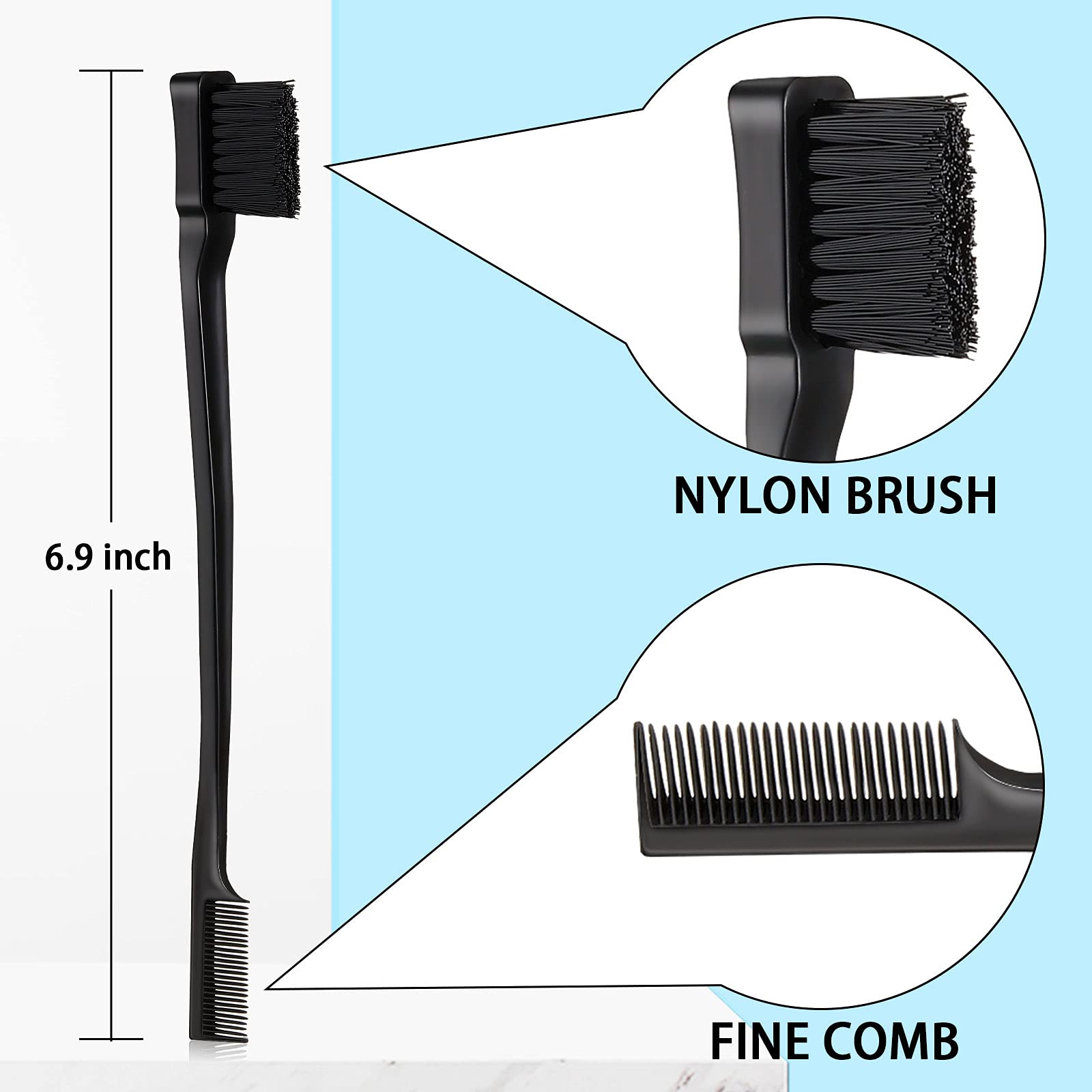Close up of Geiserailie bristle brush nylon texture