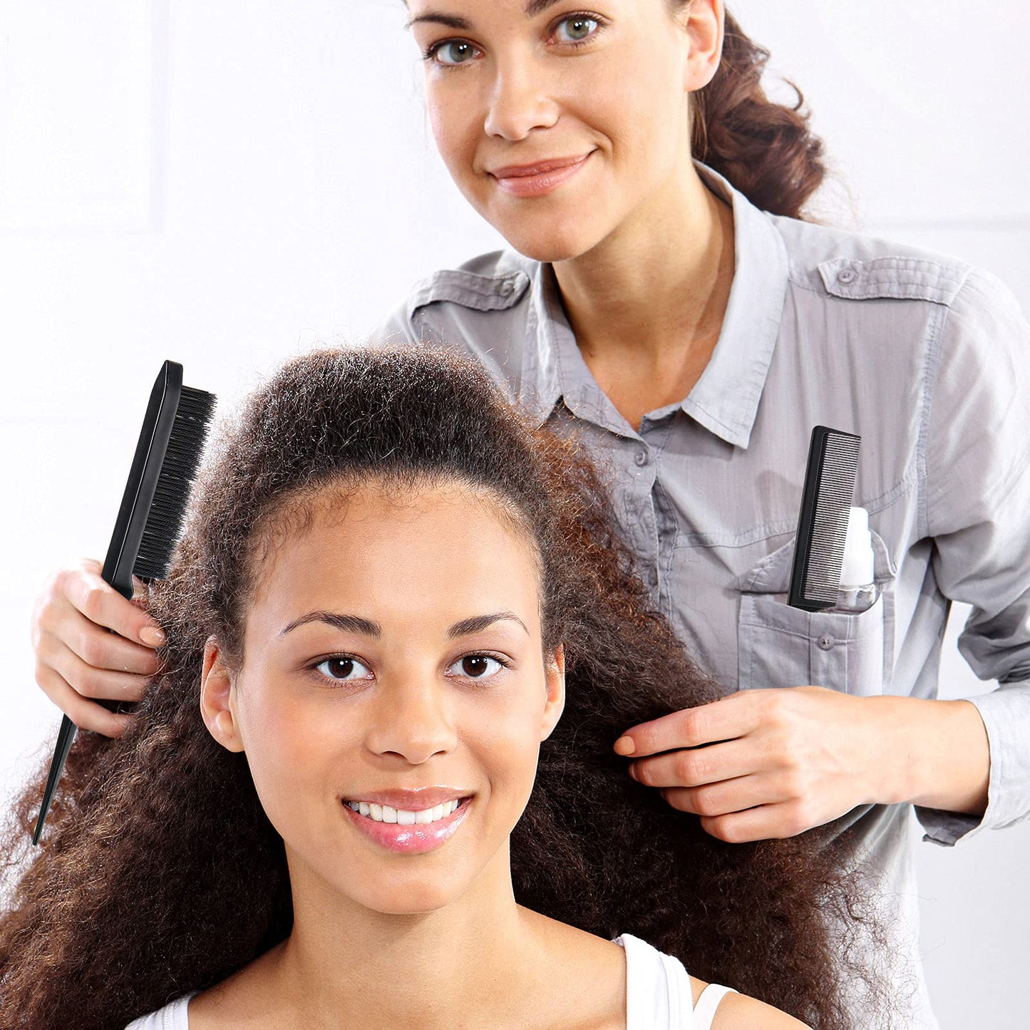 Geiserailie hair brush set shown with travel accessories