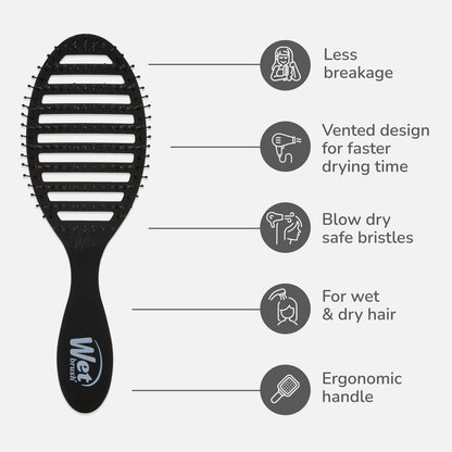 Wet Brush Speed Dry ergonomic handle side view