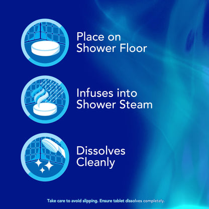 Authentic USA imported Vicks eucalyptus shower steamers package for Indian wellness routines