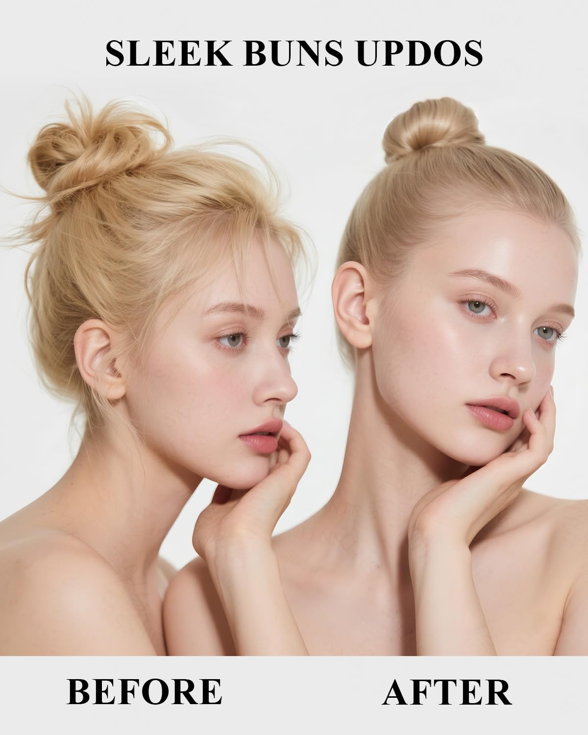 Rovdi brush smoothing flyaways on model hair