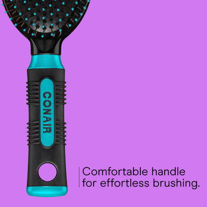 Conair imported wire bristle brush angled view for everyday thick hair management