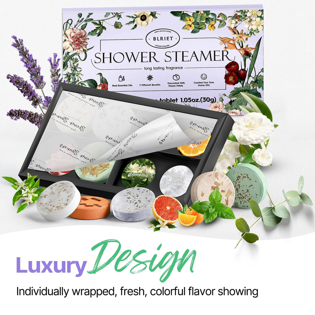 Luxury home spa aromatherapy tablets with natural essential oils.