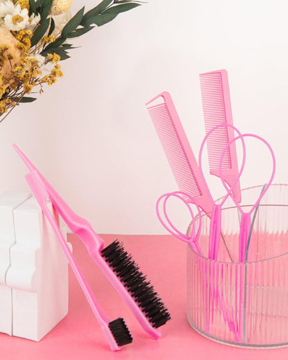 Detailed view of Aigee Topsy Hair Tail styling tools