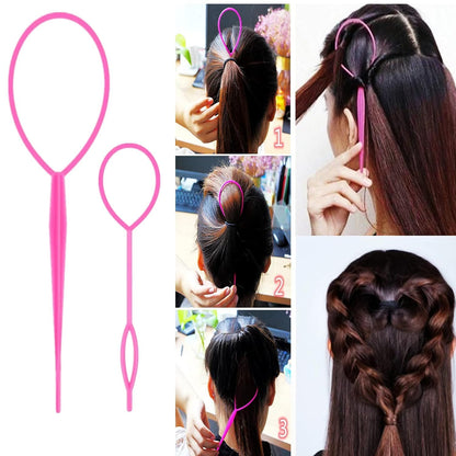 Full collection of Aigee pink hair styling accessories