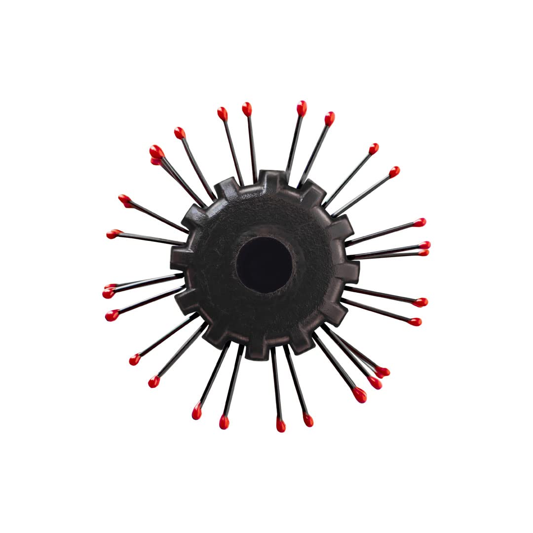 Side angle of imported USA authentic Cricket blow drying hair brush