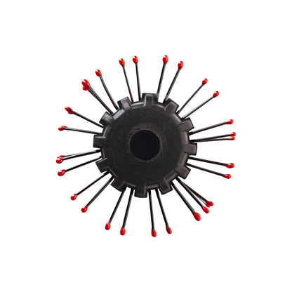Side angle of imported USA authentic Cricket blow drying hair brush