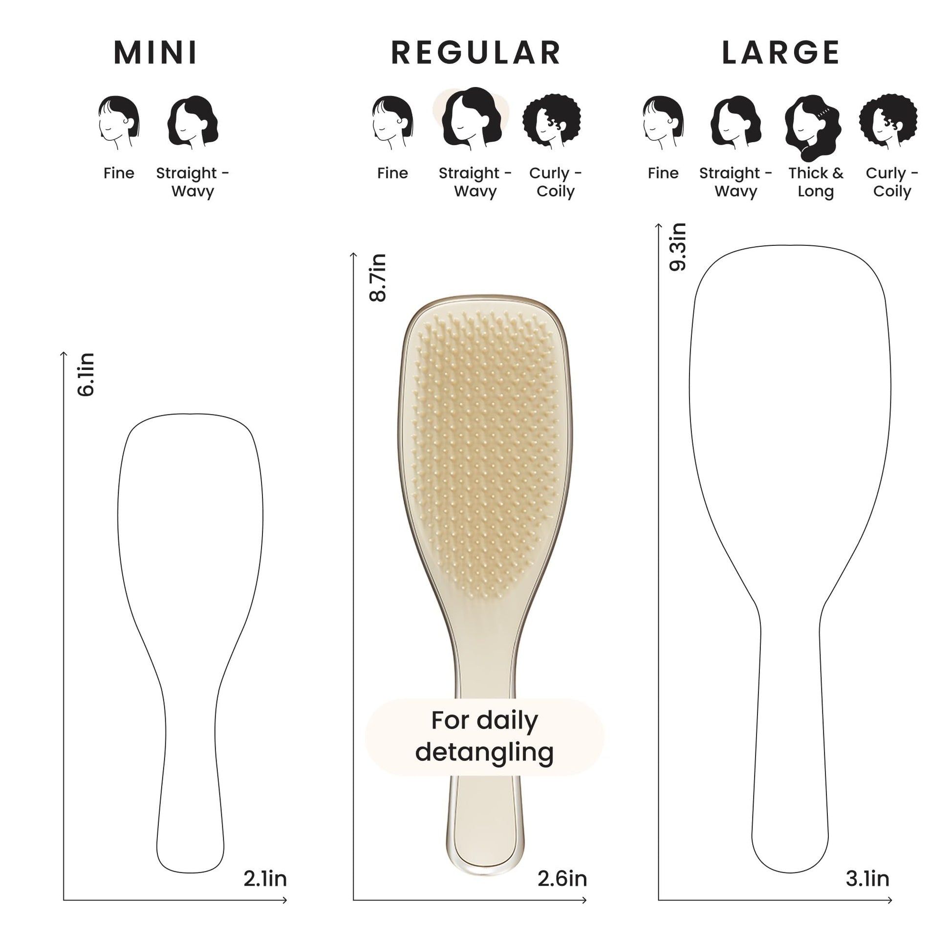 Tangle Teezer detangler packaging and brush display