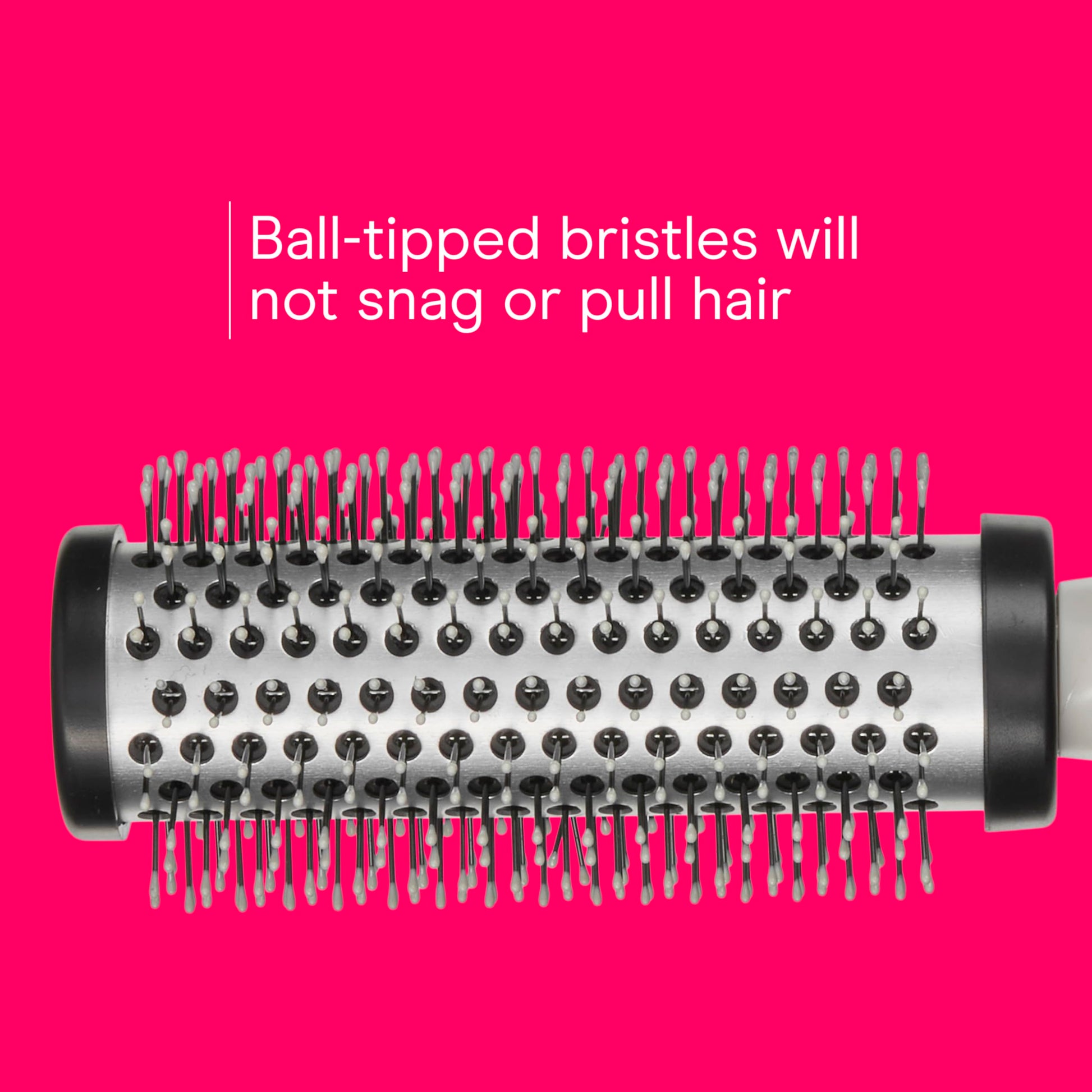 Packaging of the authentic USA imported Conair professional line hairbrush for medium and long hair lengths.