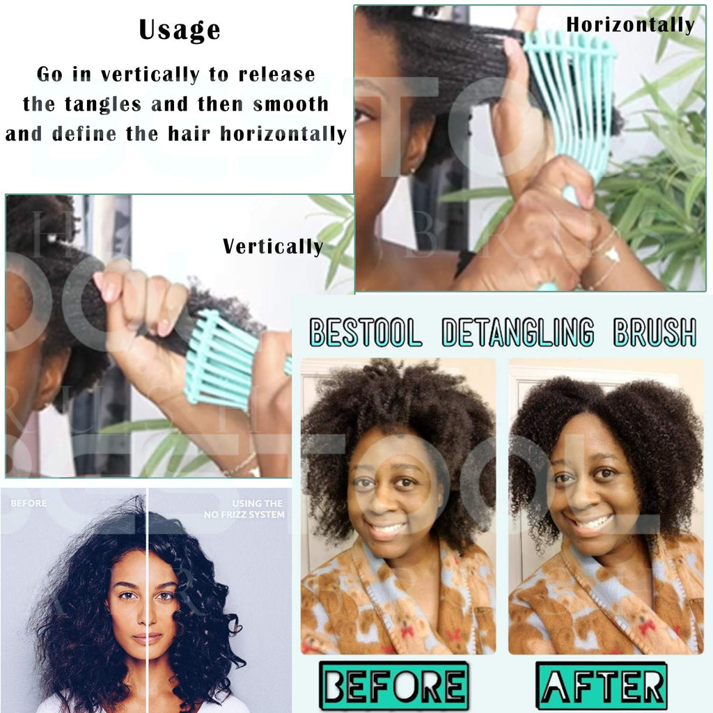 Bestool detangler brush handle and grip