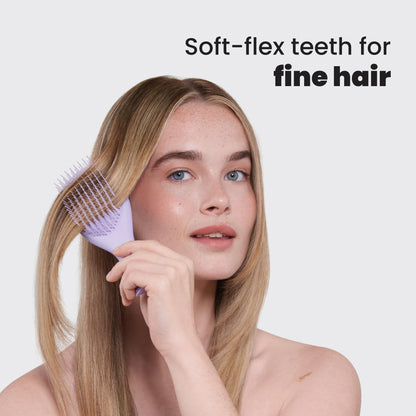 Top view of Tangle Teezer fine hair brush