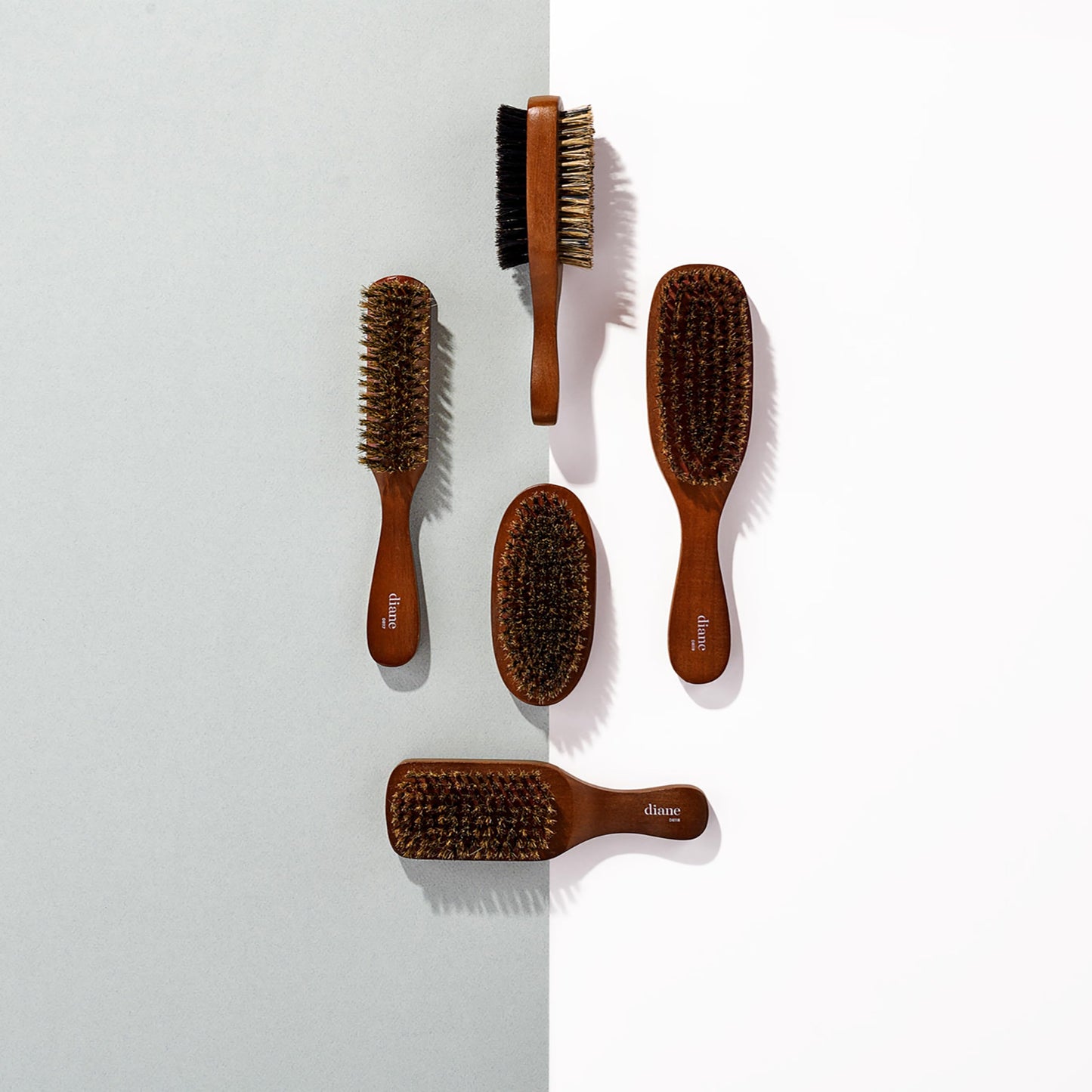 Diane dual sided grooming brush packaging for authentic imported personal care products