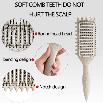 Side profile of Yingbtr vented brush showing airflow design