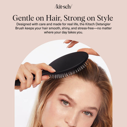 Kitsch travel friendly hair brush for women and men