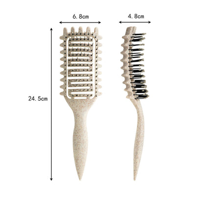 Close up of bristles on Yingbtr beige curl defining brush