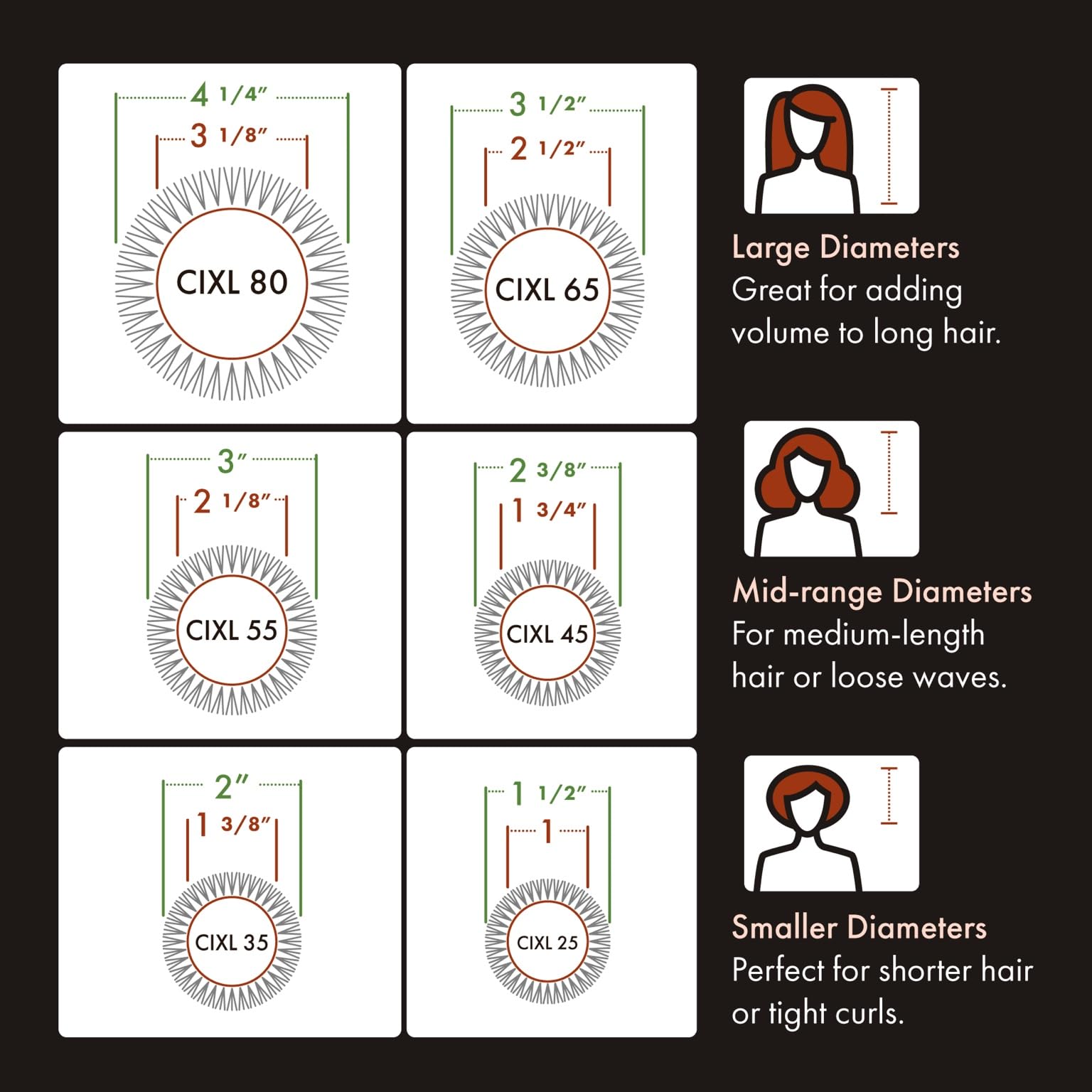 Olivia Garden thermal blowout brush showing the integrated retractable hair sectioning pick at handle base