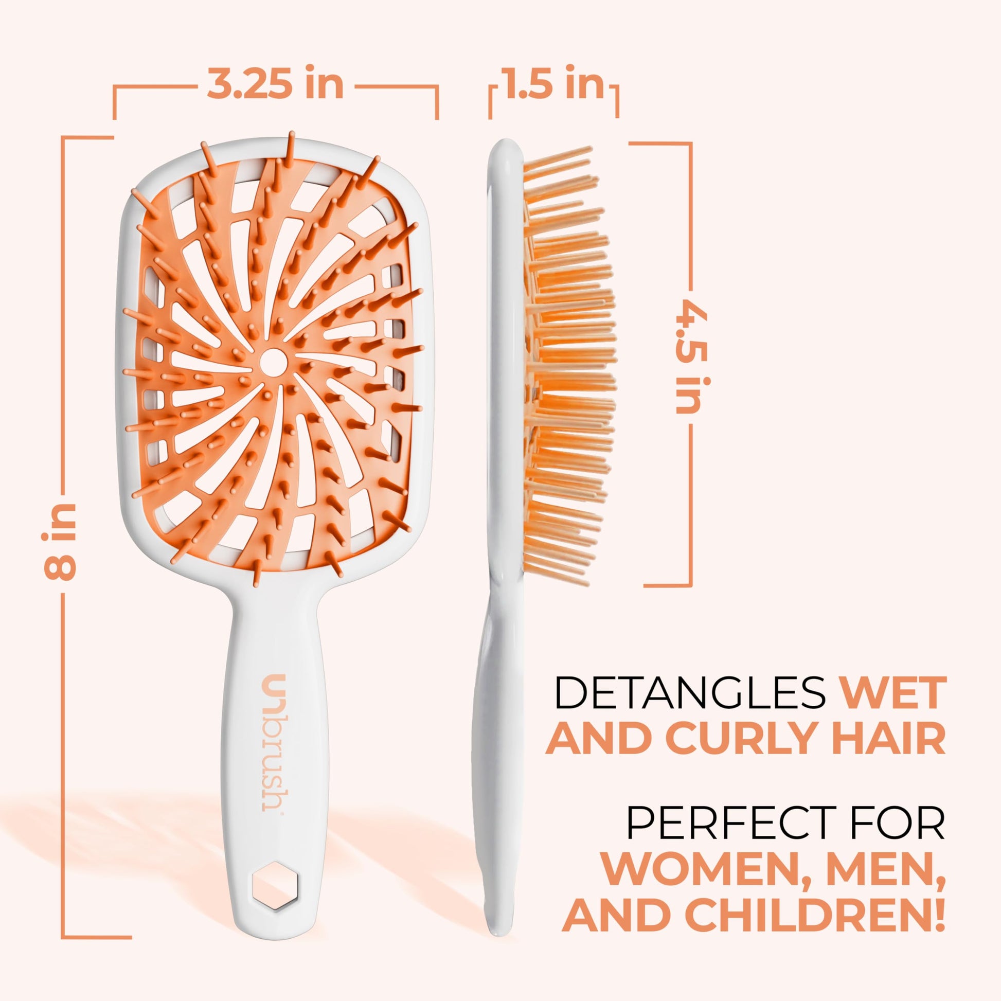 FHI Heat UNbrush Plus being used on curly hair