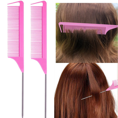Metal pin rat tail combs from Zvorel 8 piece hair set