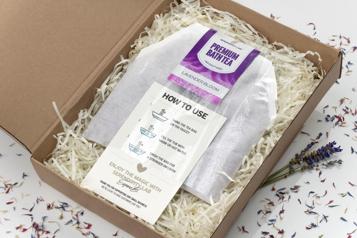 Blush Essentials Serendipity Lab Lavender Bath Tea Soak foot soak basin use