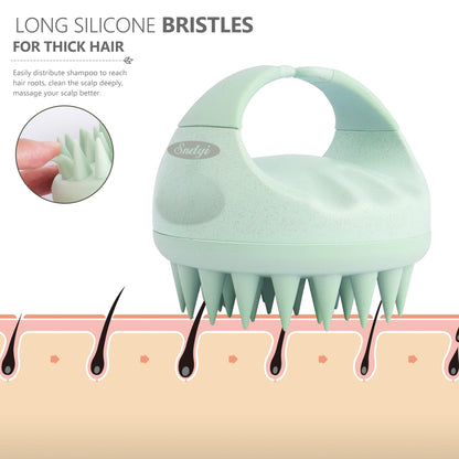 Green Sndyi hair massager ergonomic handle design