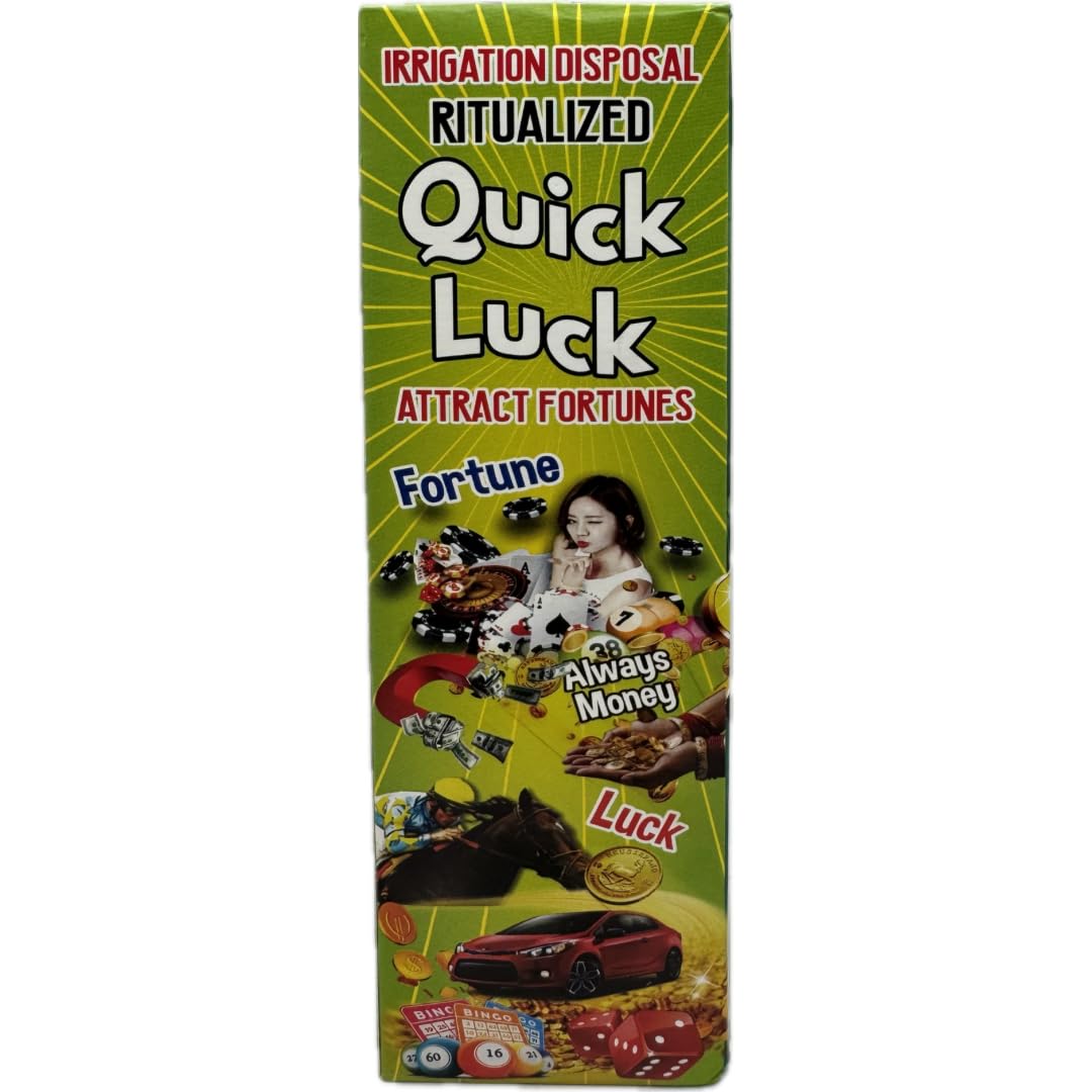 Top view of Suerte Rapida Quick Luck ritual cleansing liquid