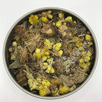 Lifestyle shot of bath soak tin next to a relaxing tub