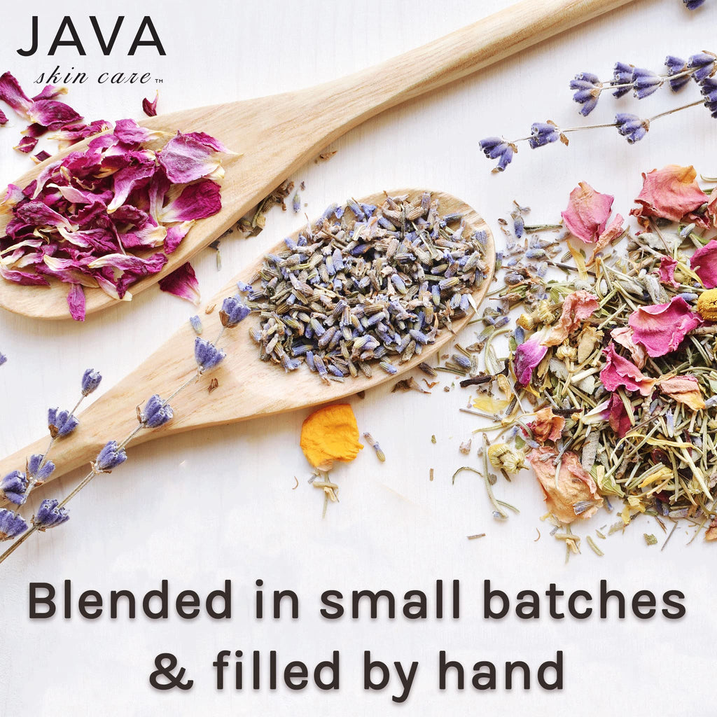 Handmade Heaven Creation herbal bath soak glass jar with gold lid