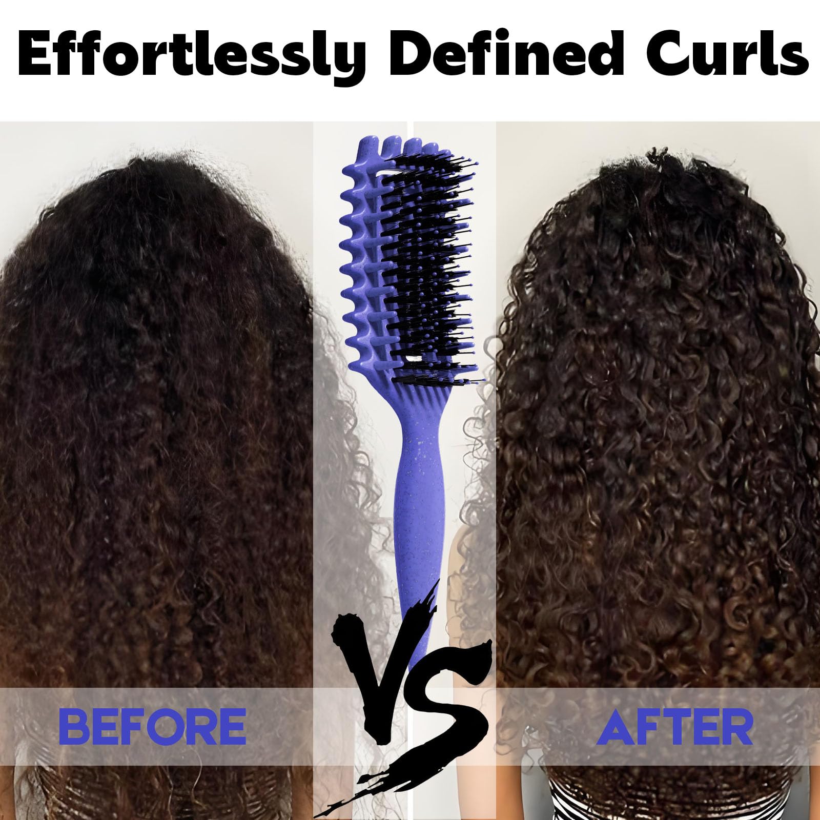 Side profile of MMBVSZ curl brush showing curved design